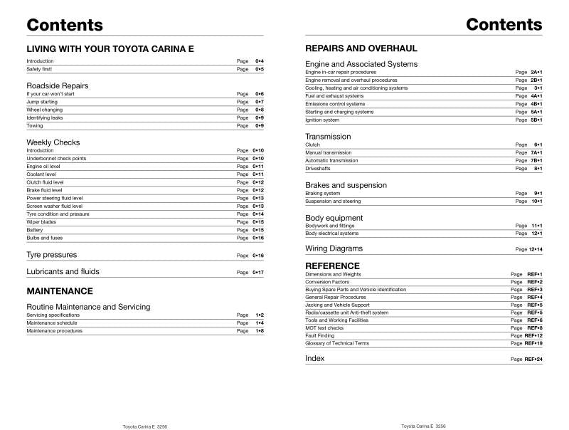 Toyota Carina E Petrol (May 92 - 97) Haynes Repair Manual
