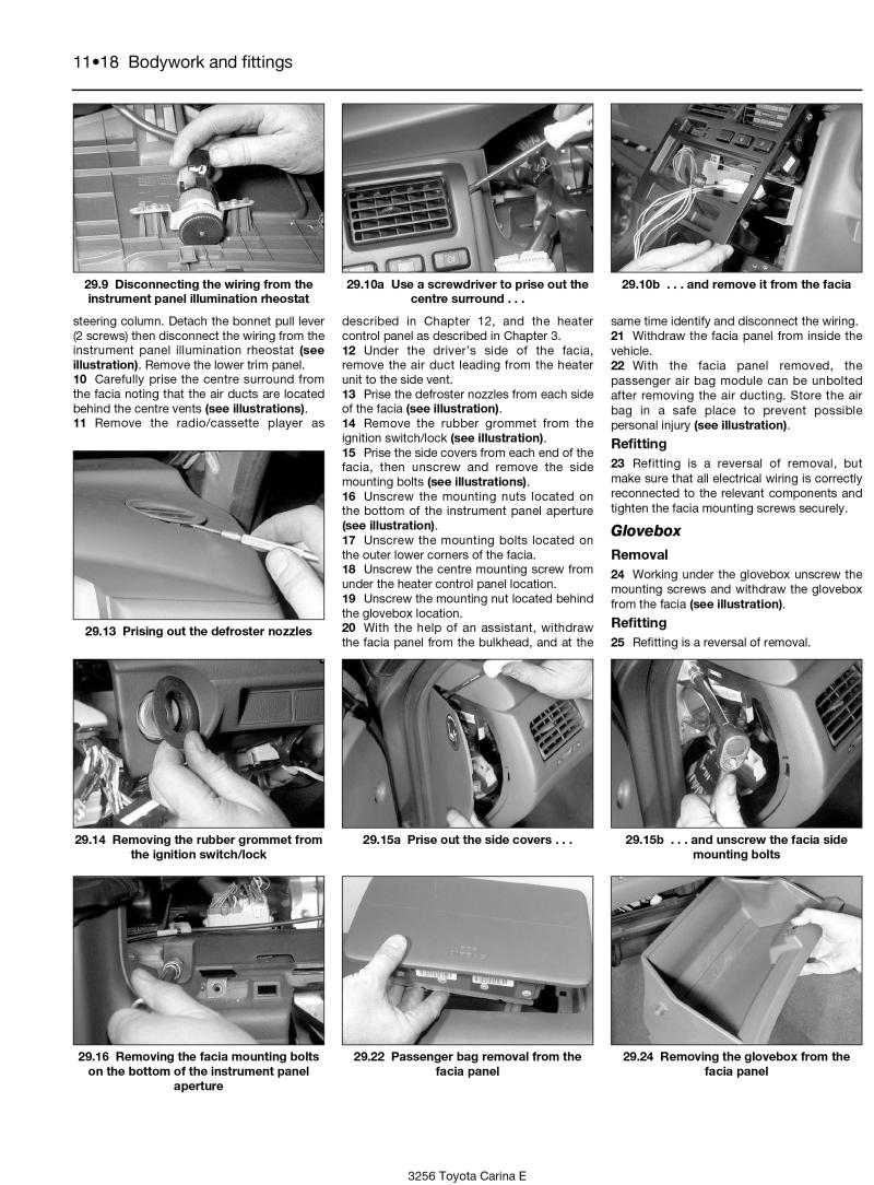 Toyota Carina E Petrol (May 92 - 97) Haynes Repair Manual