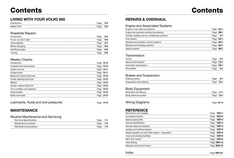 Volvo 850 Petrol (92 - 96) Haynes Repair Manual
