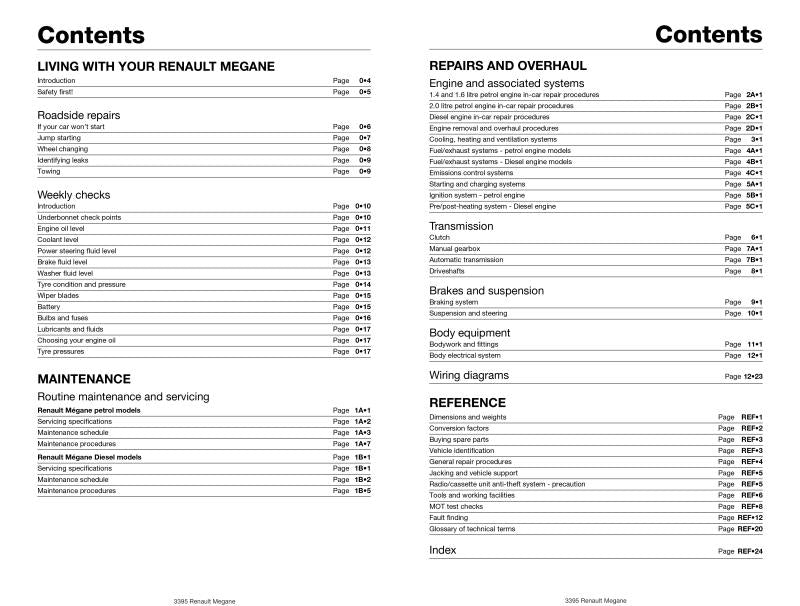 Renault Megane & Scenic Petrol & Diesel (96 - 99) Haynes Repair Manual