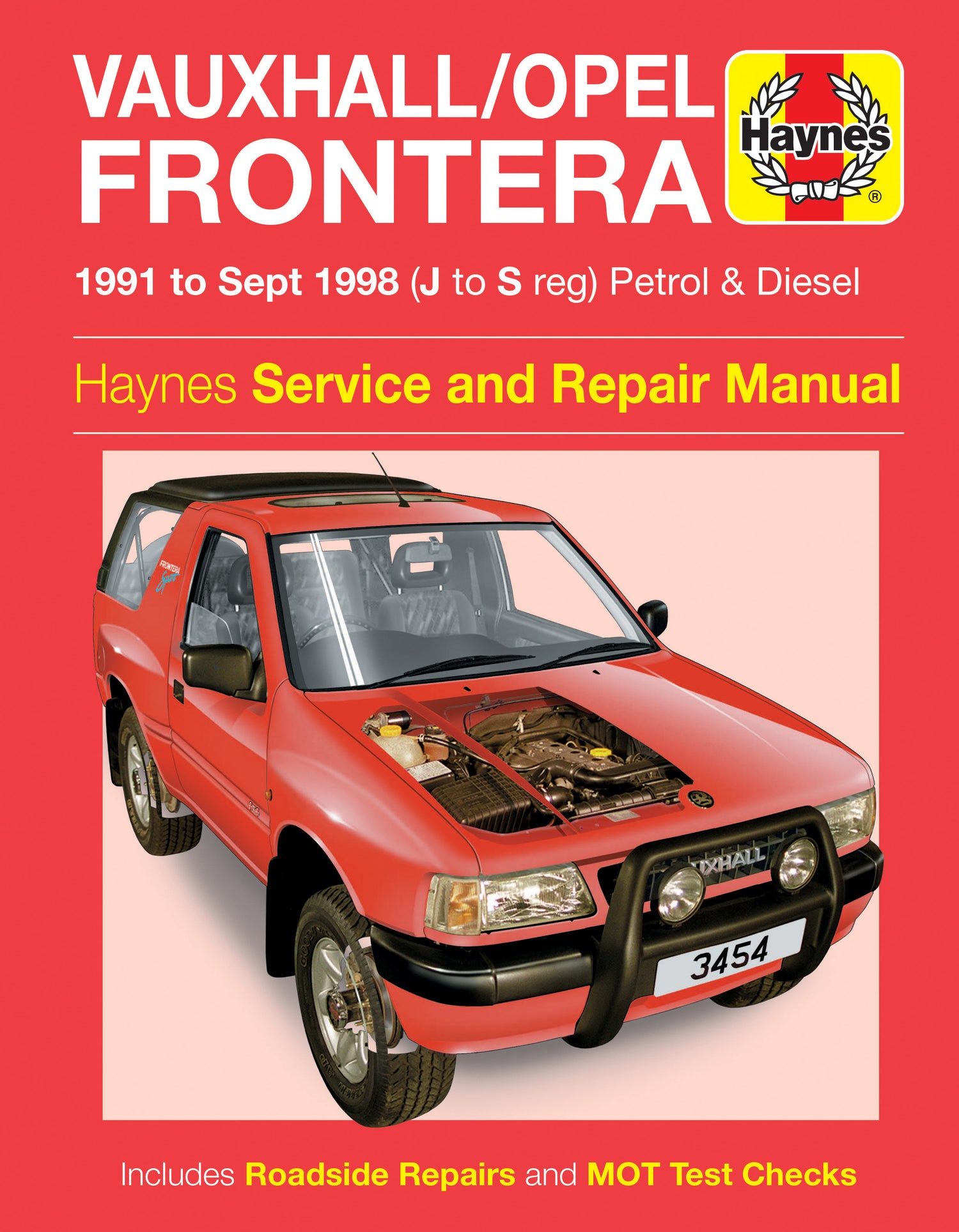 Vauxhall/Opel Frontera Petrol & Diesel (91 - Sept 98) Haynes Repair Manual
