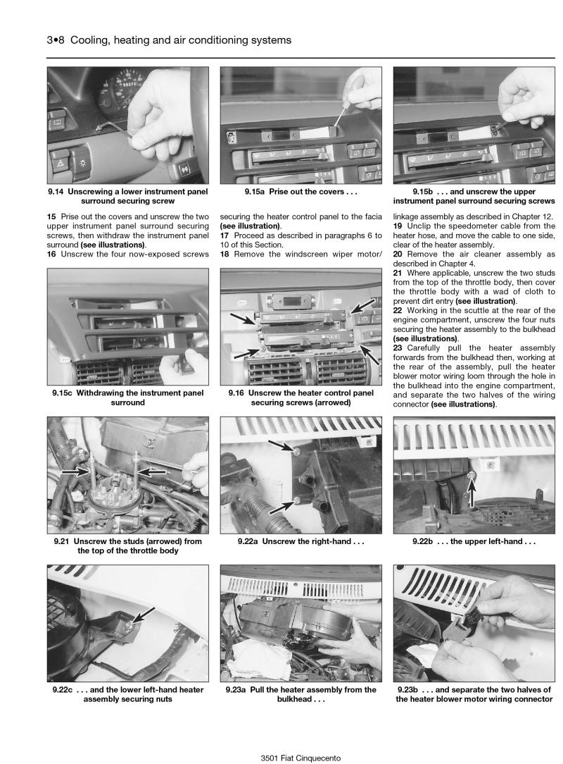 Fiat Cinquecento (93 - 98) Haynes Repair Manual