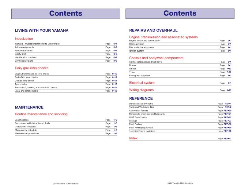 Yamaha TDM850, TRX850 & XTZ750 (1991 - 1999) Haynes Repair Manual