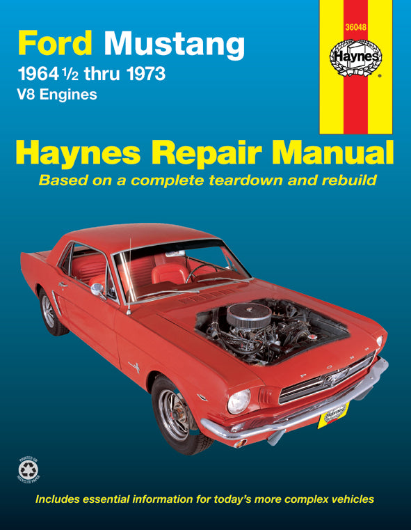 Ford Mustang, Mach 1, GT, Shelby, & Boss V-8 (1964-1973) Haynes Repair Manual (USA)