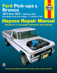 Ford pick-ups F-100-F-350 & Bronco (1973-1979) Haynes Repair Manual (USA)