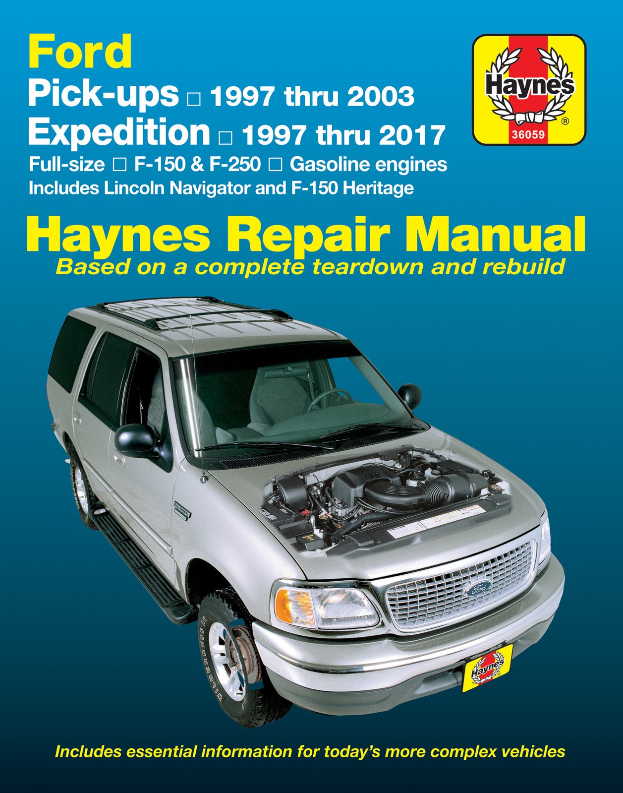 Ford F-150 (97-03), F-150 Heritage (04), F-250 (97-99), Expedition (97-17) & Lincoln Navigator (98-17) 2WD & 4WD Haynes Manual