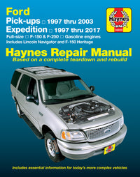 Ford F-150 (97-03), F-150 Heritage (04), F-250 (97-99), Expedition (97-17) & Lincoln Navigator (98-17) 2WD & 4WD Haynes Manual
