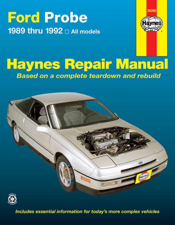Ford Probe inc. turbo (1989-1992) Haynes Repair Manual (USA)