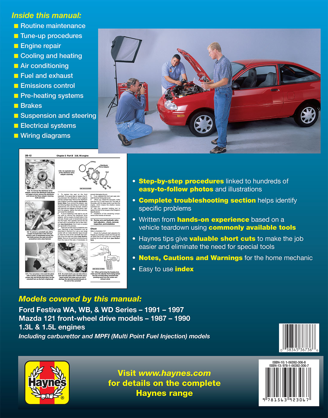 Ford Festiva (91-97) and Mazda 121 (87-90) Haynes Repair Manual