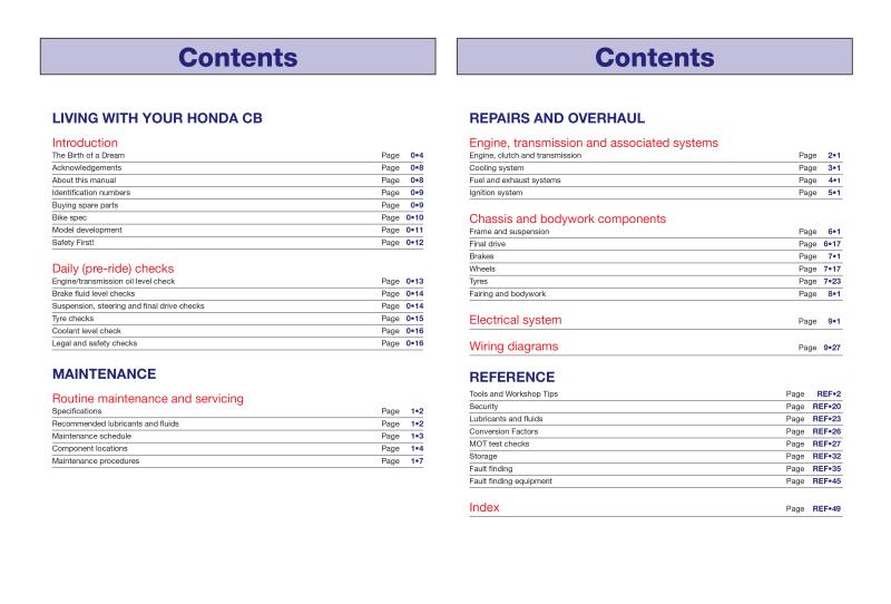 Honda CB500 (93 - 02) & CBF500 (03 - 08) Haynes Repair Manual