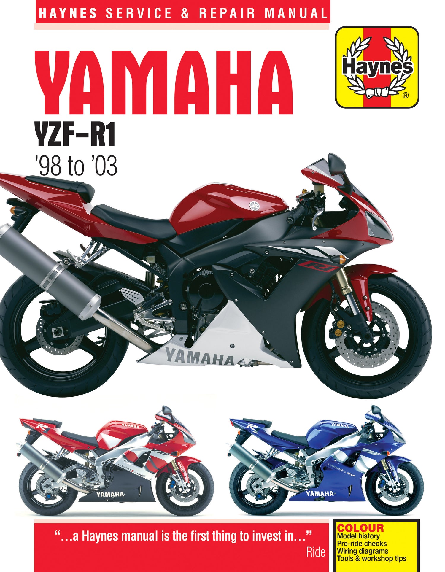 Yamaha YZF-R1 (98 - 03) Haynes Repair Manual