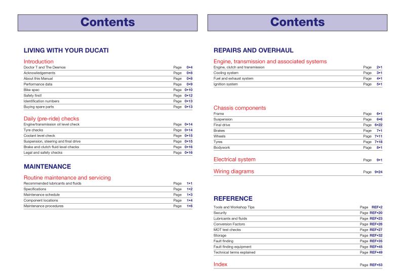 Ducati 748, 916 & 996 4-valve V-Twins (94 - 01) Haynes Repair Manual
