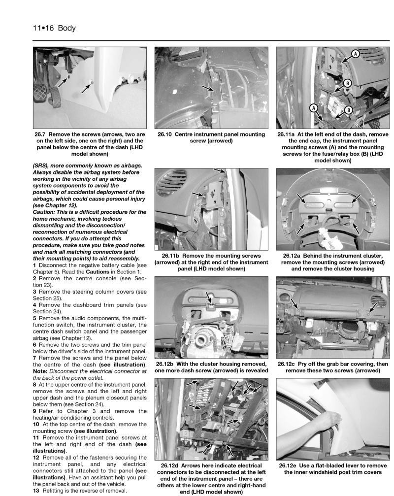VW Beetle Petrol & Diesel (Apr 99 - 07) Haynes Repair Manual