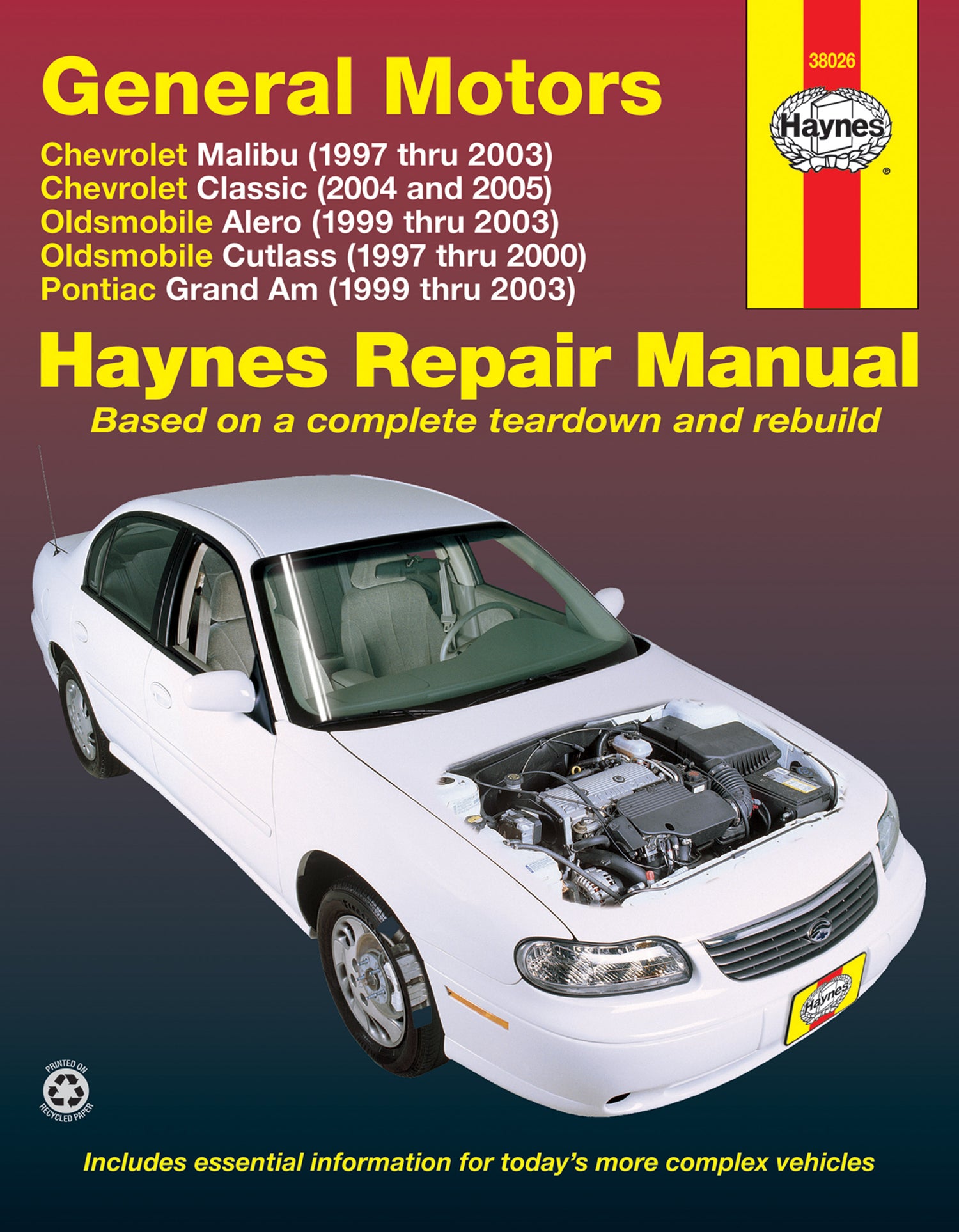 General Motors covering Chevrolet Malibu (97-03), Oldsmobile Alero (99-03), Oldsmobile Cutlass (97-00), & Pontiac Grand Am (99-03) Haynes Repair Manual (USA)