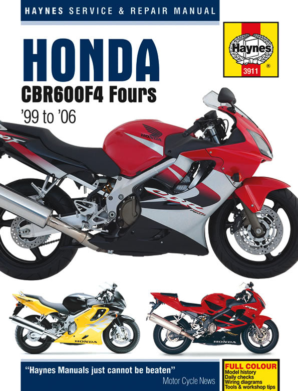 Honda CBR600F4 (99 - 06) Haynes Repair Manual