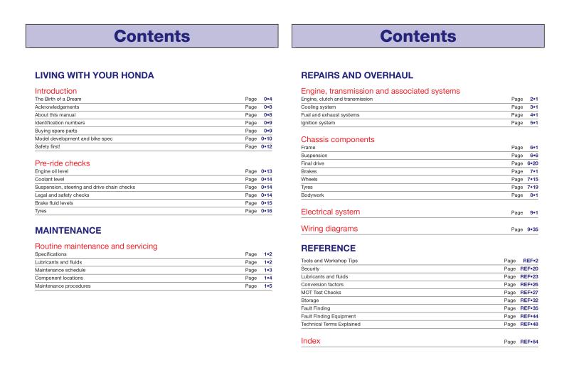 Honda CB600F Hornet & CBF600 (98 - 06) Haynes Repair Manual