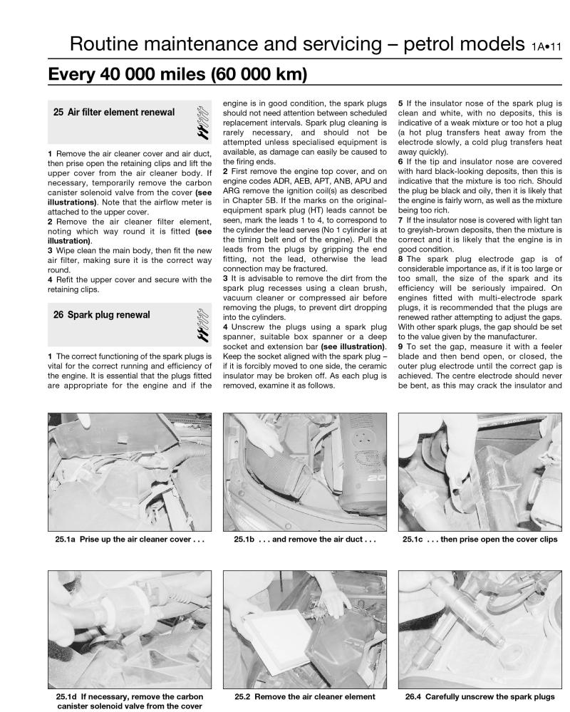 VW Passat 4-cyl Petrol & Diesel (Dec 96 - Nov 00) Haynes Repair Manual