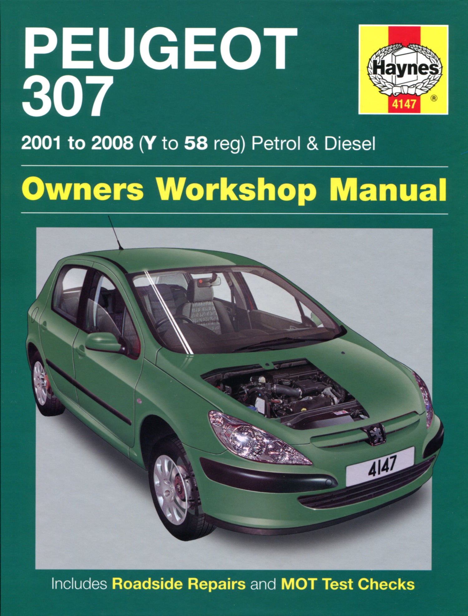 Peugeot 307 Petrol & Diesel (01 - 08) Haynes Repair Manual
