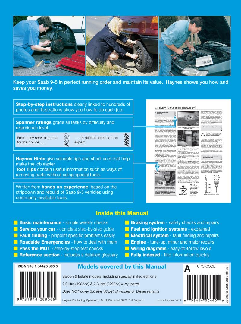 Saab 9-5 Petrol (97 - 05) Haynes Repair Manual
