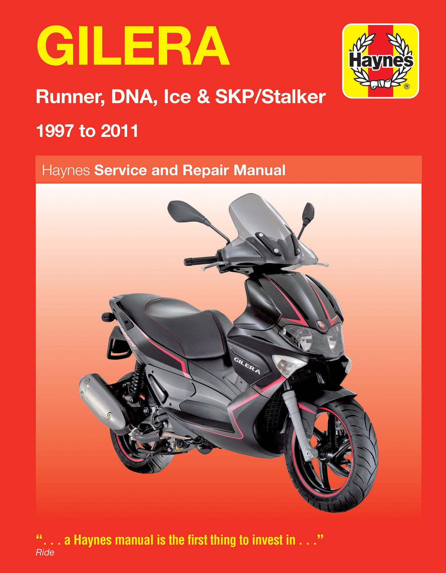 Gilera Runner, DNA, Ice & SKP/Stalker (97 - 11) Haynes Repair Manual
