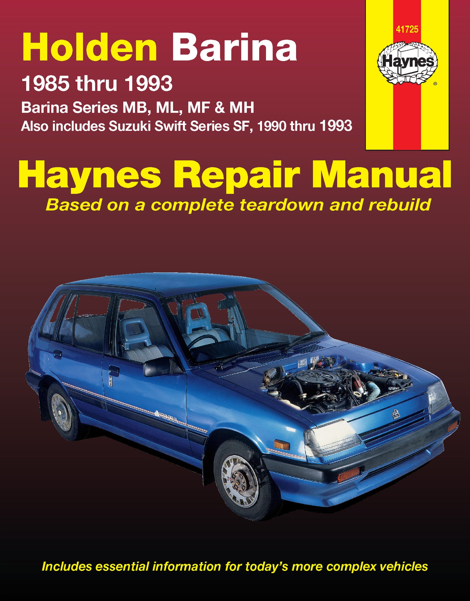 Holden Barina and Suzuki Swift (85-93) Haynes Repair Manual