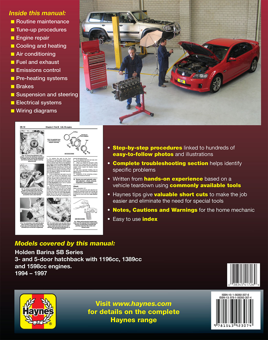 Holden Barina (94-97) Haynes Repair Manual