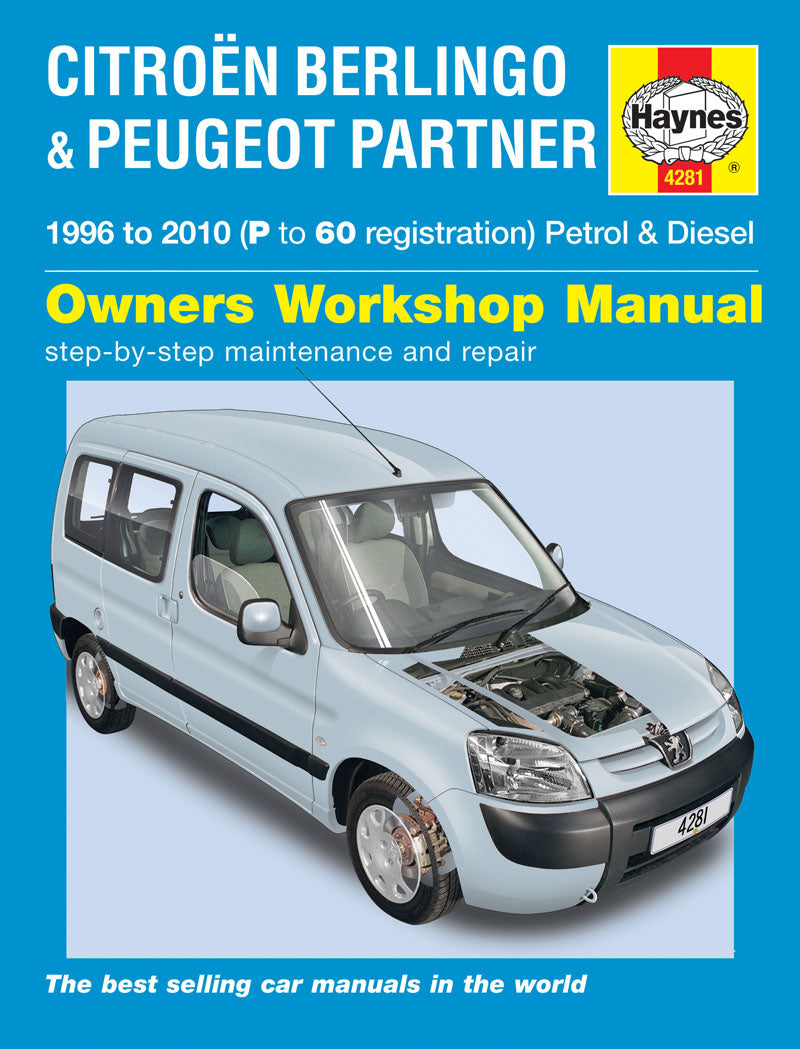 Citroen Berlingo & Peugeot Partner Petrol & Diesel (96 - 10) Haynes Repair Manual