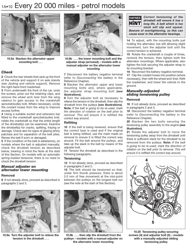 Citroen Berlingo & Peugeot Partner Petrol & Diesel (96 - 10) Haynes Repair Manual