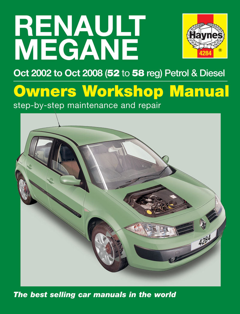 Renault Megane Petrol & Diesel (Oct 02 - 08) Haynes Repair Manual