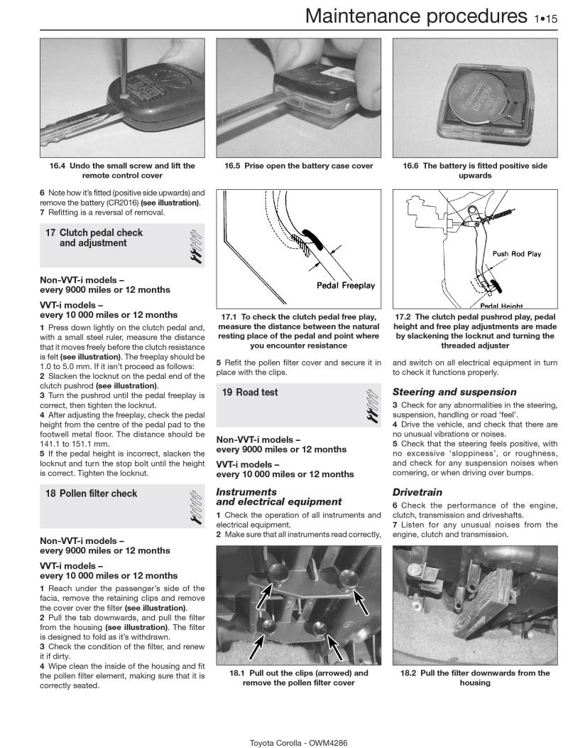 Toyota Corolla Petrol (July 97 - Feb 02) Haynes Repair Manual