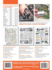 Triumph Bonneville (01 - 15) Haynes Repair Manual
