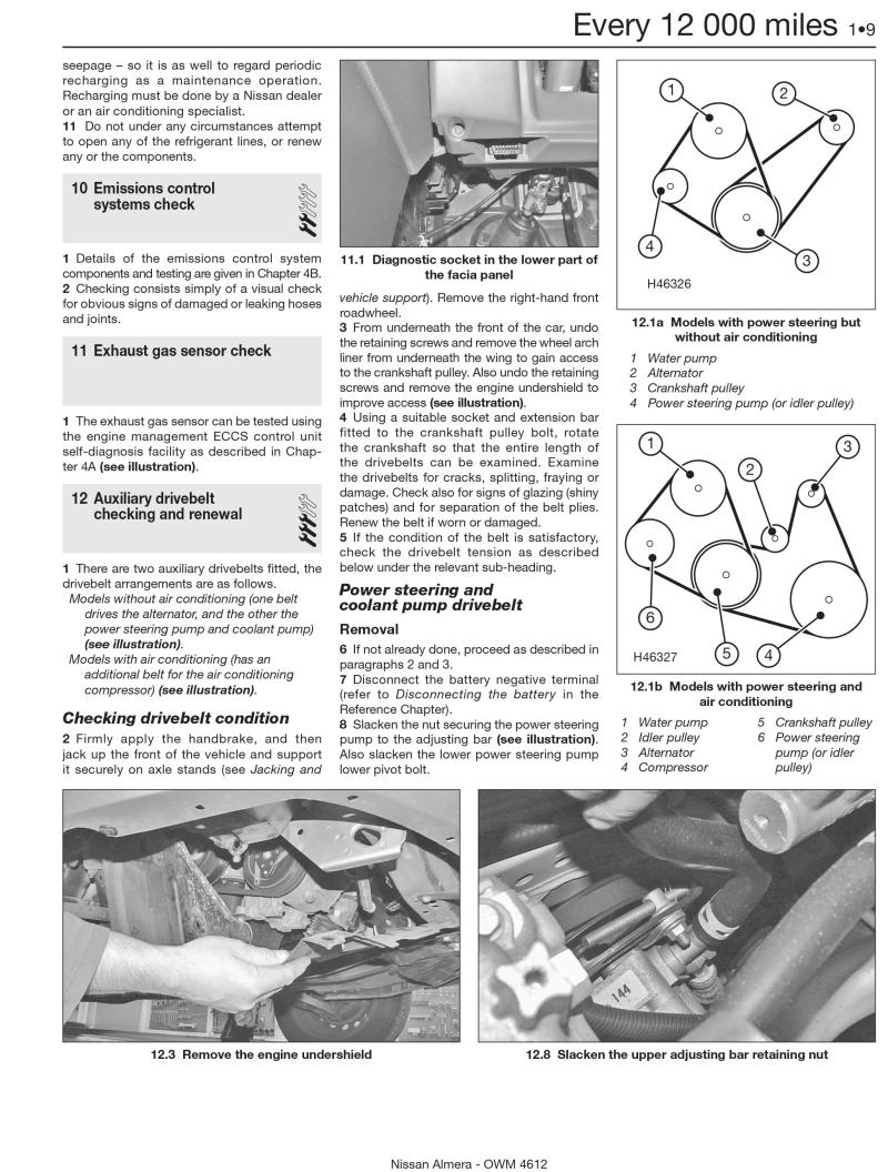 Nissan Almera & Tino Petrol (Feb 00 - 07) Haynes Repair Manual
