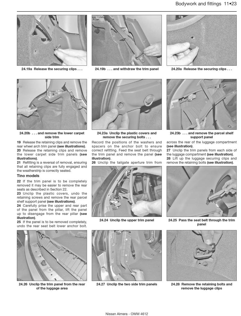Nissan Almera & Tino Petrol (Feb 00 - 07) Haynes Repair Manual