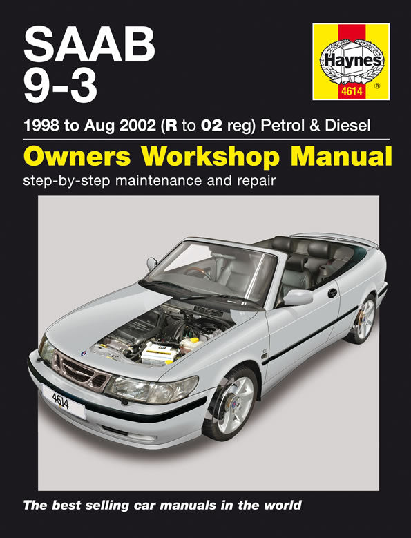 Saab 9-3 Petrol & Diesel (98 - Aug 02) Haynes Repair Manual