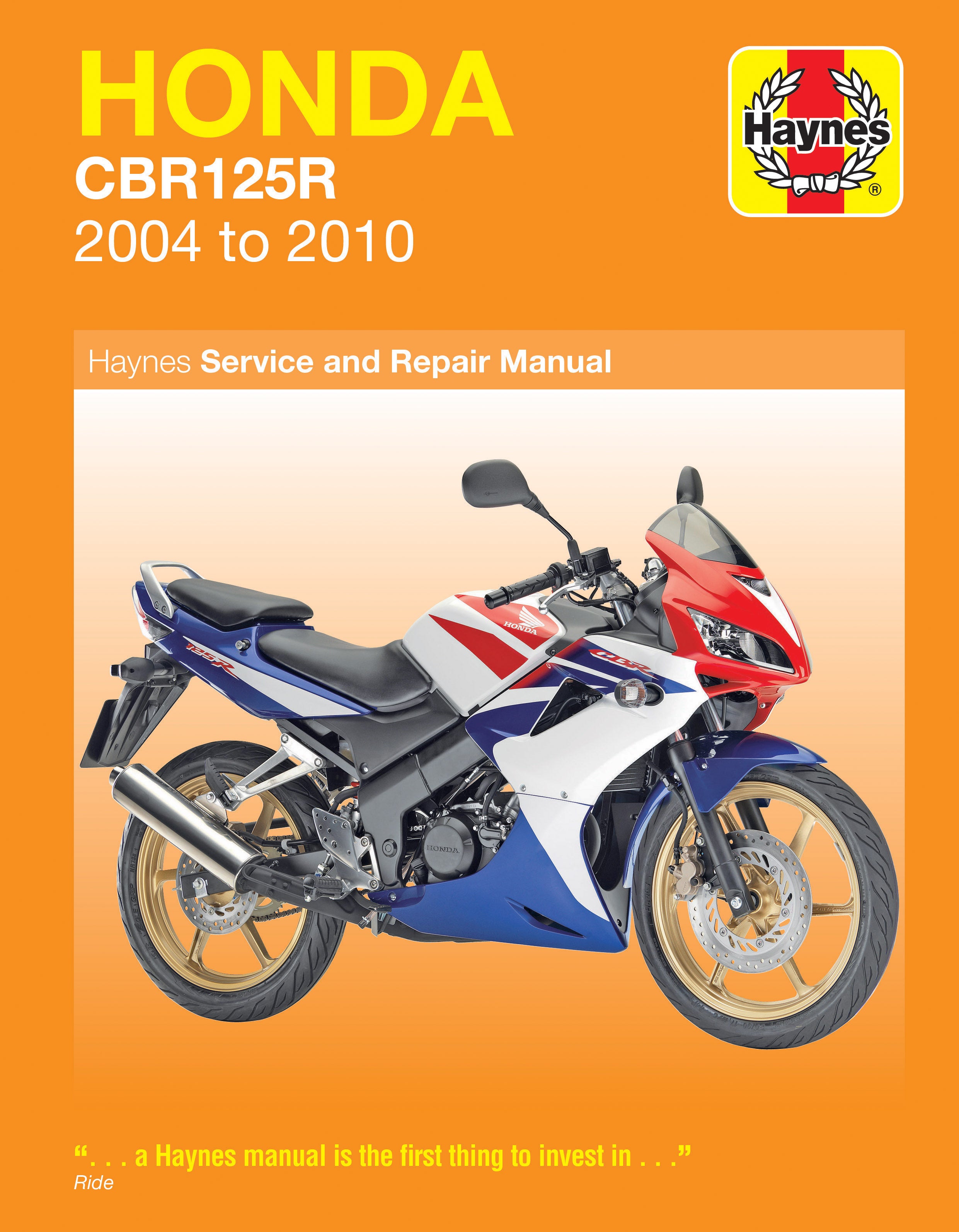 Honda CBR125R (04 - 10) Haynes Repair Manual – Haynes Manuals