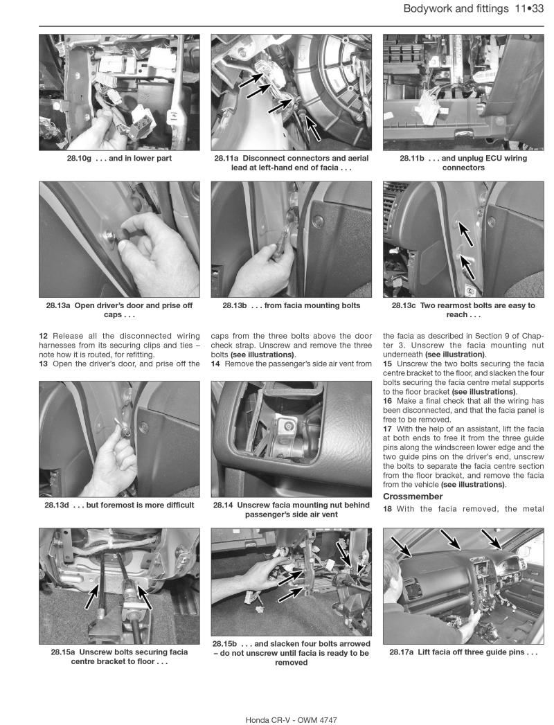 Honda CR-V Petrol & Diesel (02 - 06) Haynes Repair Manual