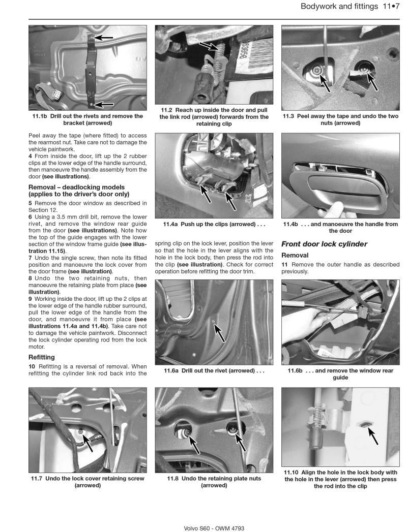 Volvo S60 Petrol & Diesel (00 - 09) Haynes Repair Manual