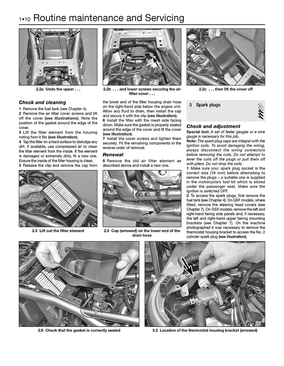 Suzuki GSF650/1250 Bandit & GSX650/1250F (07-14) Haynes Repair
