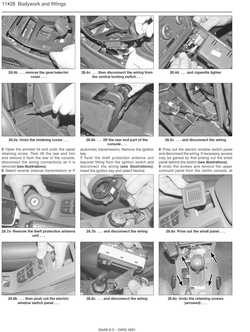 Saab 9-5 (Sep 05 - Jun 10) Haynes Repair Manual