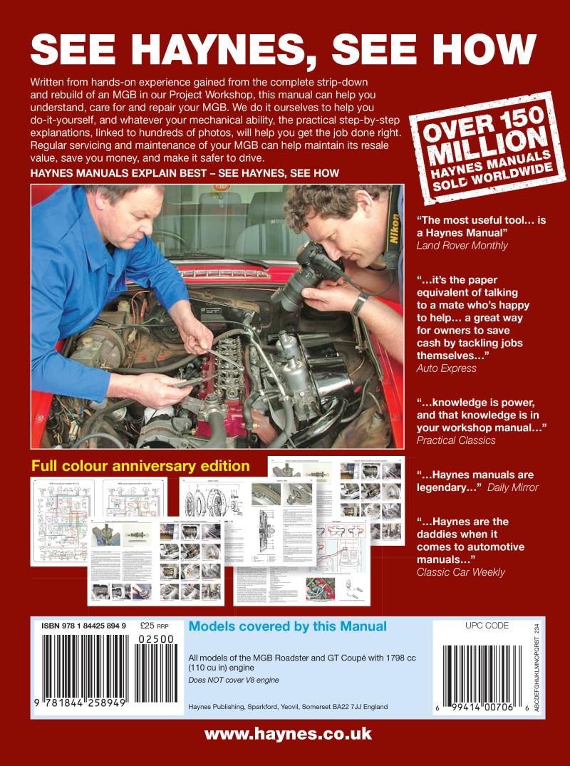 MGB 1962 to 1980 (Classic Reprint)