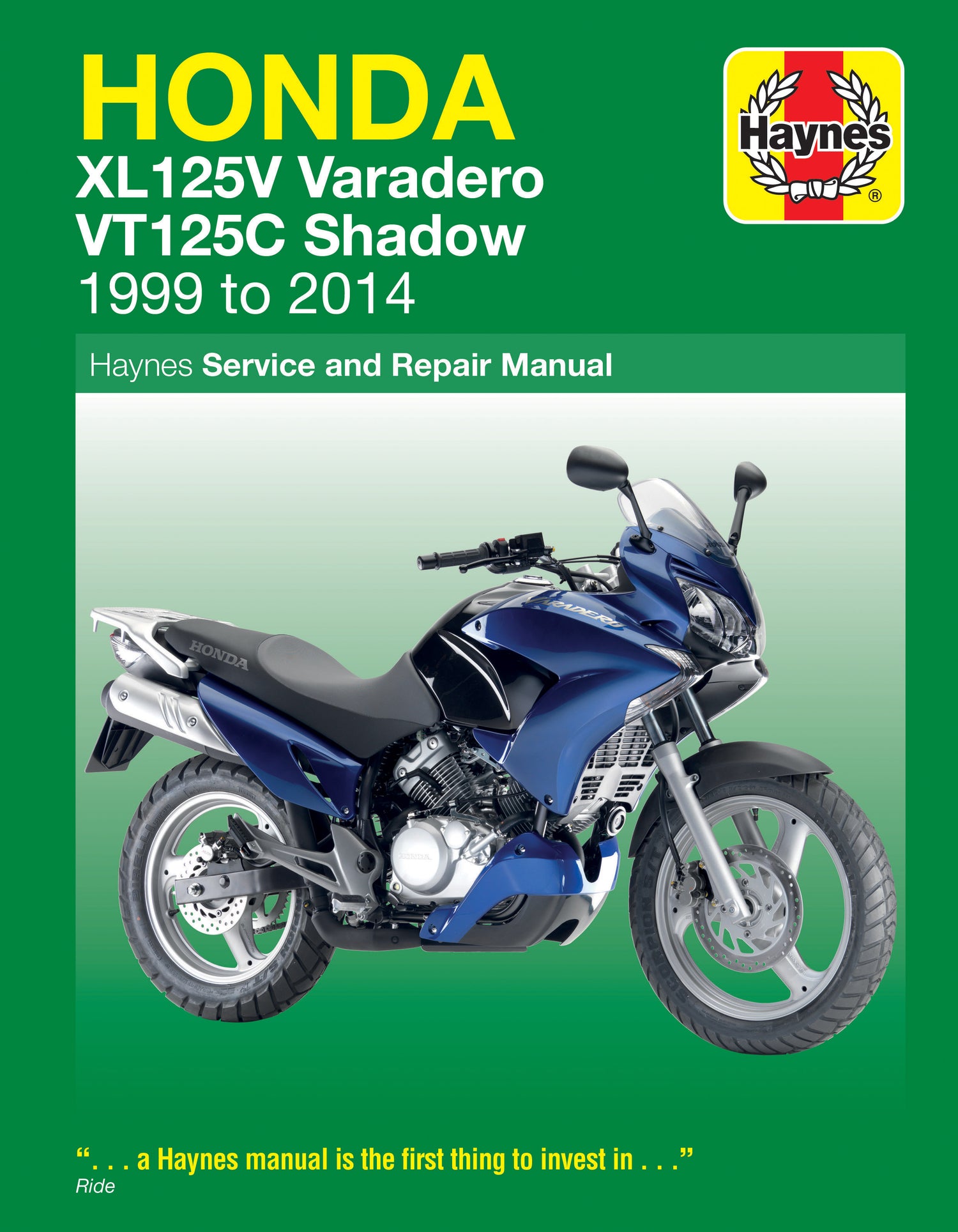 Honda XL125V & VT125C (99 - 14) Haynes Repair Manual