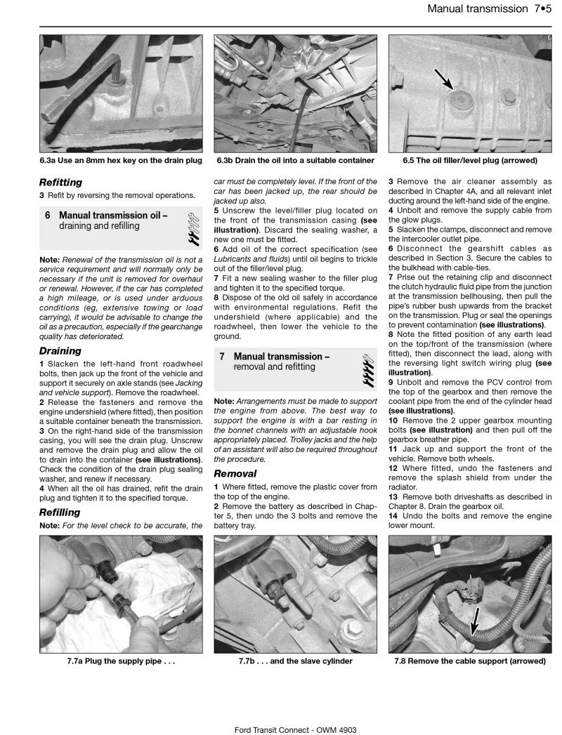 Ford Transit Connect Diesel (02 - 11) Haynes Repair Manual