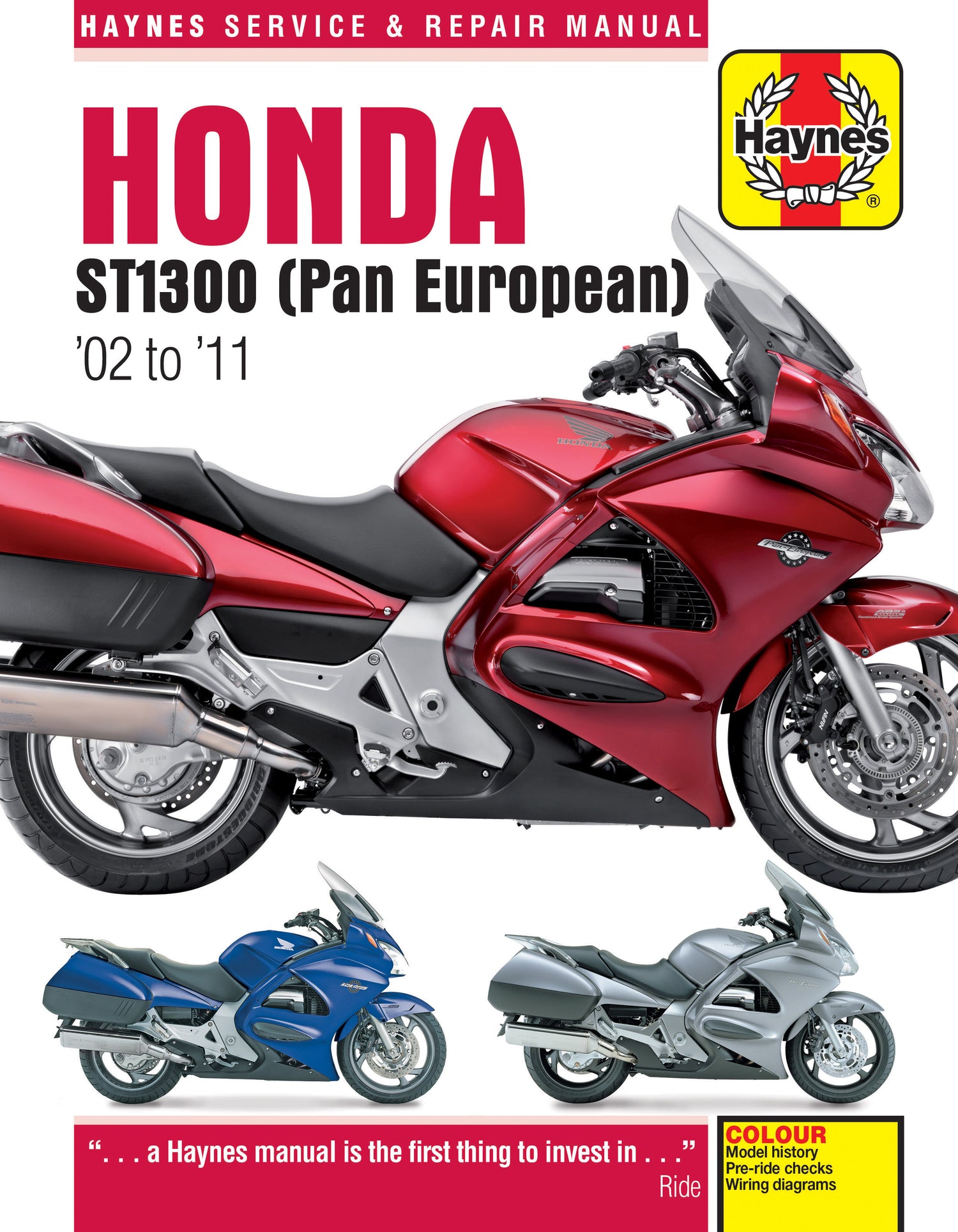 Honda ST1300 Pan European (02 - 11) Haynes Repair Manual
