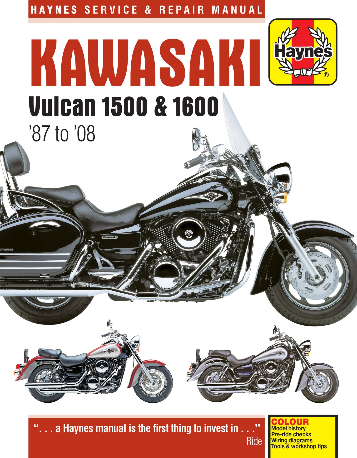 Kawasaki Vulcan 1500 & 1600 (87 - 08) Haynes Repair Manual