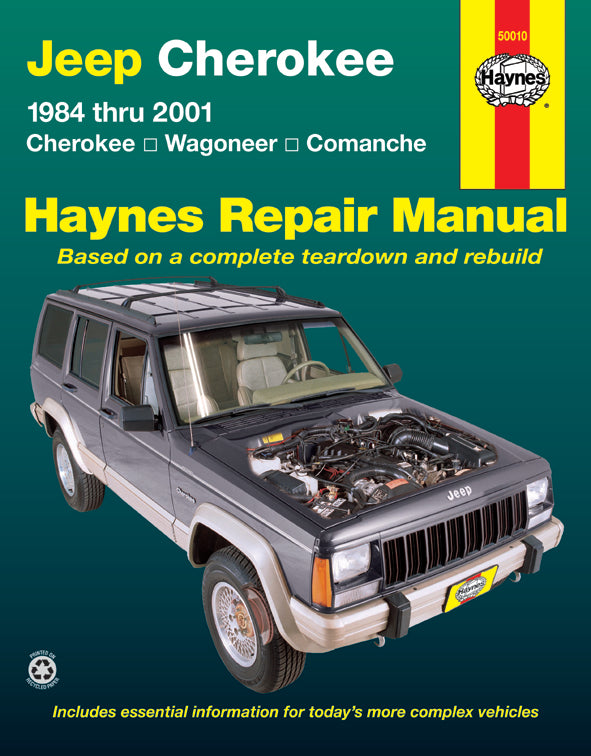 Jeep Cherokee, Comanche & Wagoneer Limited, 2WD & 4WD, petrol (1984-2001) Haynes Repair Manual (USA)