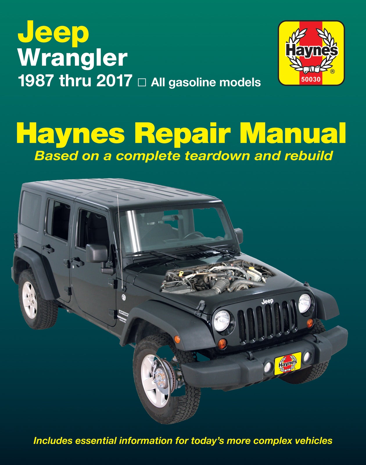 Jeep Wrangler 4-cyl & 6-cyl, 2WD & 4WD (1987-2017) Haynes Repair Manual