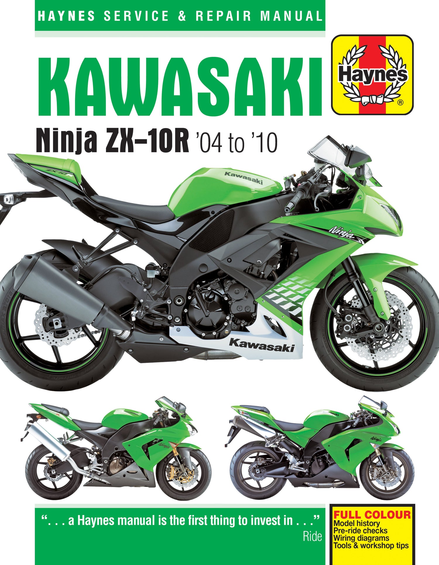 Kawasaki Ninja ZX-10R (04 - 10) Haynes Repair Manual