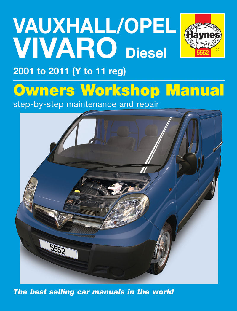 Vauxhall/Opel Vivaro Diesel (01 - 11) Haynes Repair Manual