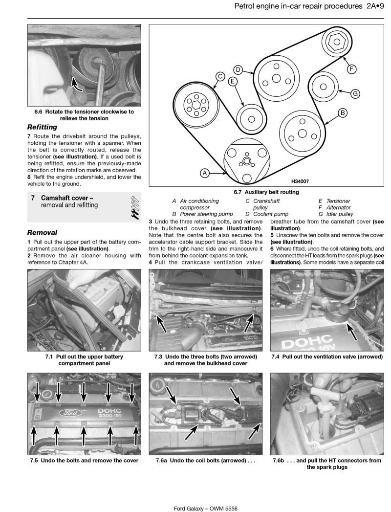 Ford Galaxy Petrol & Diesel (00 - 06) Haynes Repair Manual