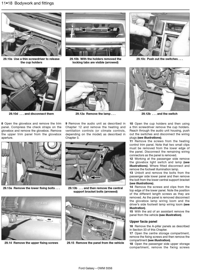 Ford Galaxy Petrol & Diesel (00 - 06) Haynes Repair Manual